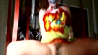 Shaye halloween clown young masturbation
